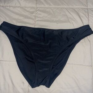 Black Bikini Bottom with Ruched back